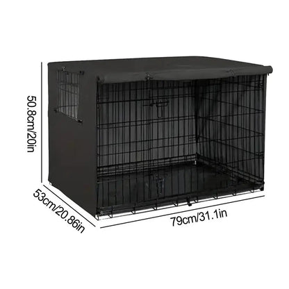 Pet Cage Cover Oxford Pet Crate Cover Pet Crate Cover Windproof Dog Kennel Cover Waterproof Dog Cat Cage Cover For Indoor