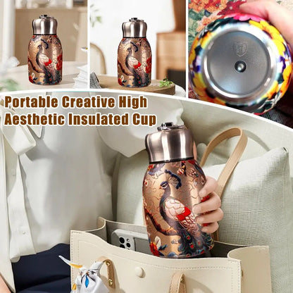 Creative Gift 316 Stainless Steel Insulated Cup 300ml Leak Proof Coffee Mug Durable Portable Water Bottle Outdoor Hiking
