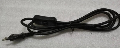 2m AC 220-250V EU Power Cord with Switch Fabric Covered Electrical Power Cable For DIY Table Lamp Cord