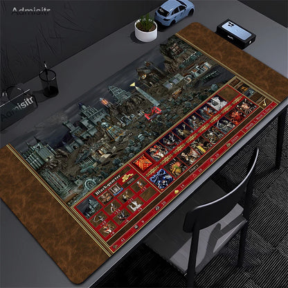 Anime Heroes of Might and Magic 3 Map Mousepad Gaming Laptops Keyboard Mat Desk Protector Deskmat Mats Laptop Gamer Mouse Pad