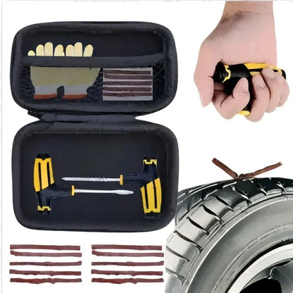 Automotive Emergency Rescue Kit Tyre Repair Kit Puncture Repair Kit, Anti-Puncture Kit Motorcycle, Puncture Repair Tool with Bag