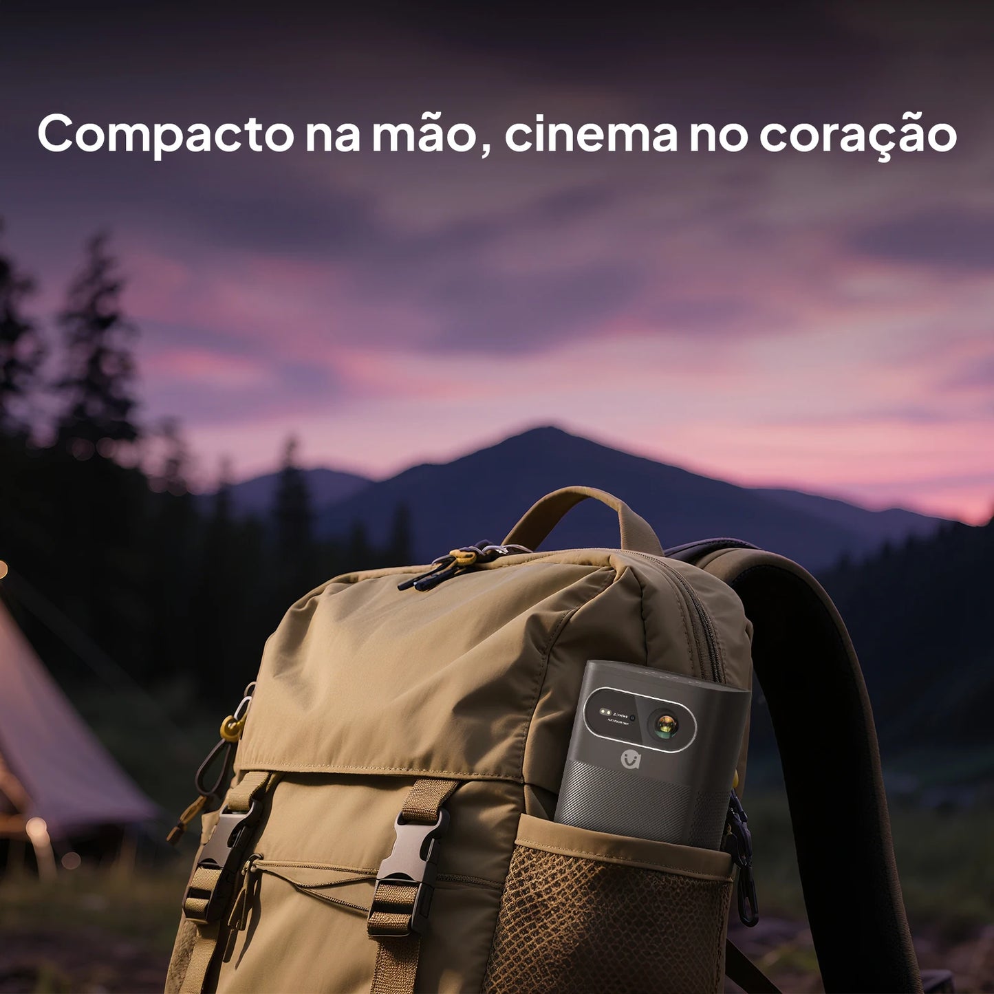 VEVSHAO V30 1080P Portable LED DLP Projector with Built-in Battery Smart Wifi Android System 3D Ready for Home  and Outdoor Use