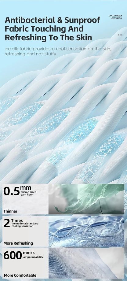 WEST BIKING Summer Sunscreen Traceless Mask 3D Ice Silk Breathable UV Protection Mask Summer Outdoor Sport Cycling Sports Masks