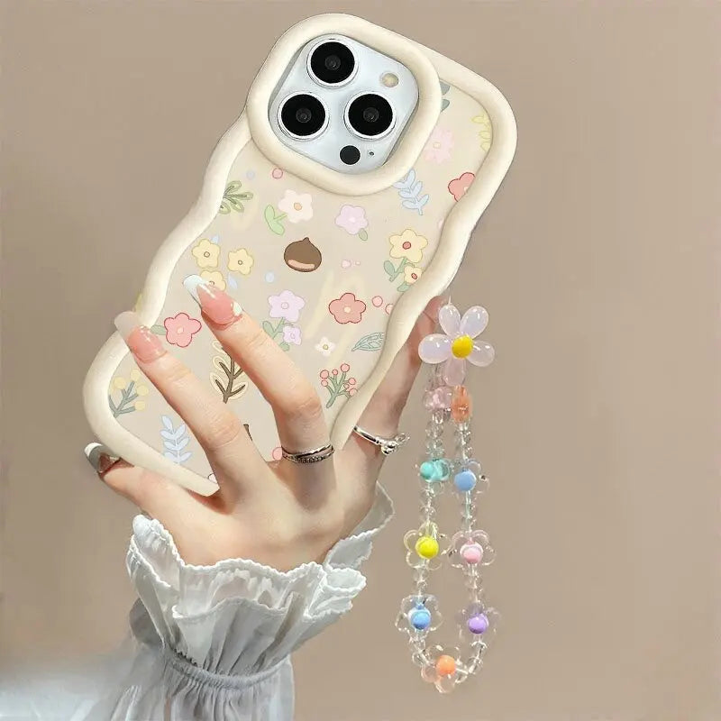 INS Flower Chain Phone Case For Huawei P40 Lite Nova 3i Y70 Honor 90 Lite X8 X6 X9A X7A X8A X7B X8B X9B Soft Silicone Cover