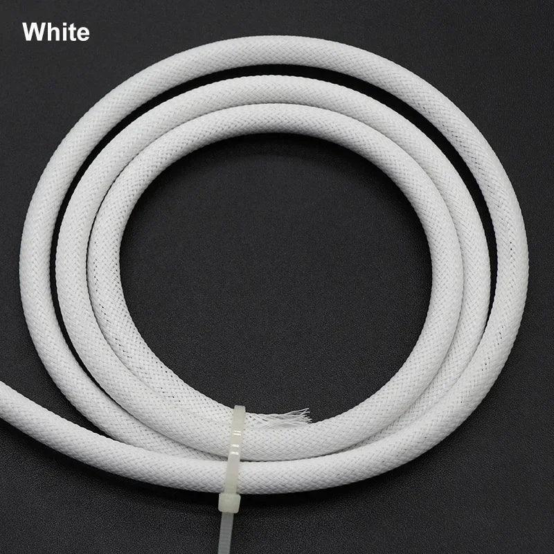 1-50M 2mm Insulated PET Braid Sleeves Sleeving High Density Cable Sheath Wrap Cable Protector Braid For Wires