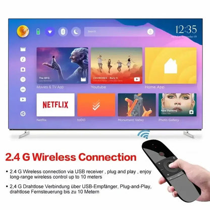 W1 Air Mouse Wireless Keyboard Remote Control 2.4G IR Learning 6-Axis gyroscope Motion Sense for Smart TV Android TV Box PC