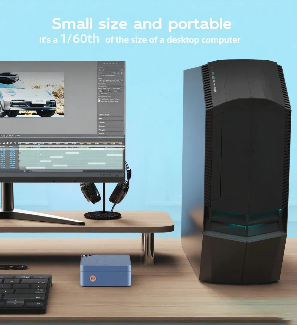 Mini PC SOYO Intel Twin Lake N150 Procesador LPDDR5 12GB RAM 512GB ROM Windows 11 Pro MiniPC WiFi 5 Desktop Computer