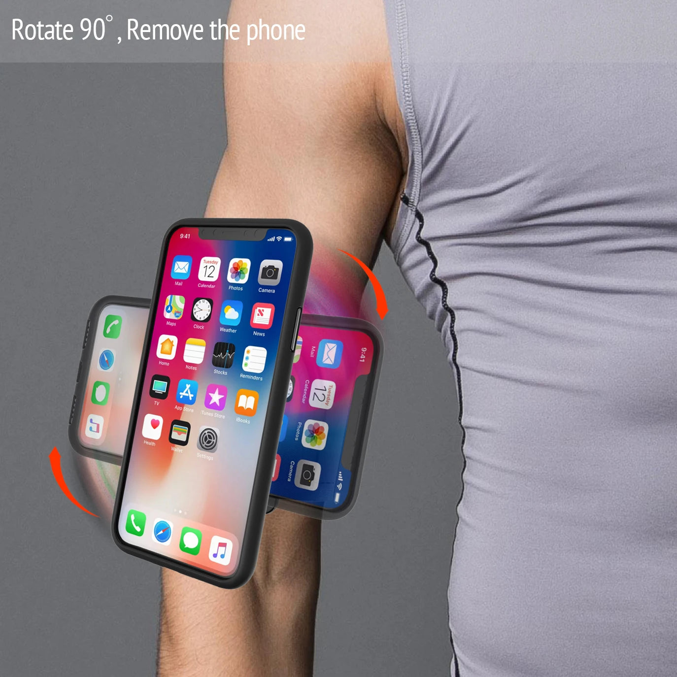 Outdoor Wristband Armbands Phone Holder Running Climbing Fitness Arm Band Wrist Case Stand Lock Men Women  for iPhone Xiaomi