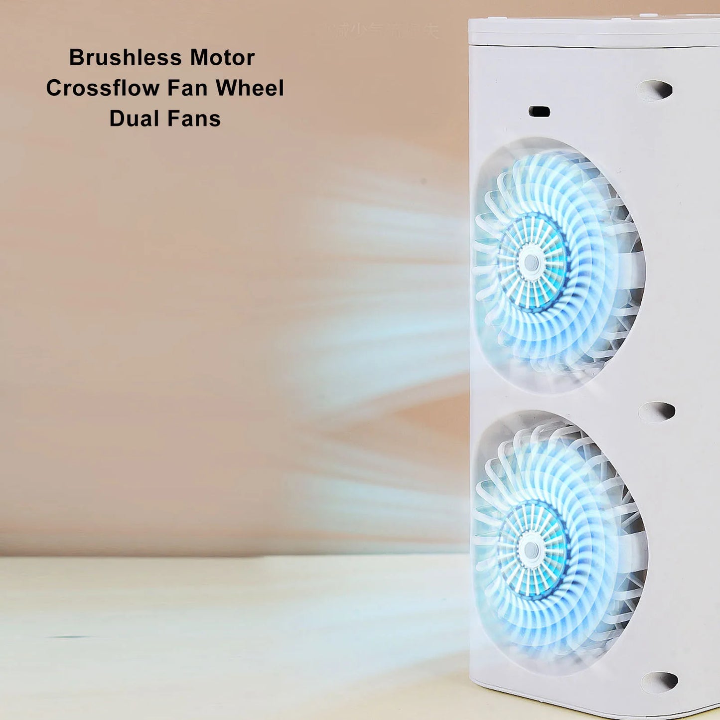 Desktop Air Conditioner Fan, Desk Air Cooler Excellent Cooling Effect Night Light Air Conditioner Fan for Homes Dormitories