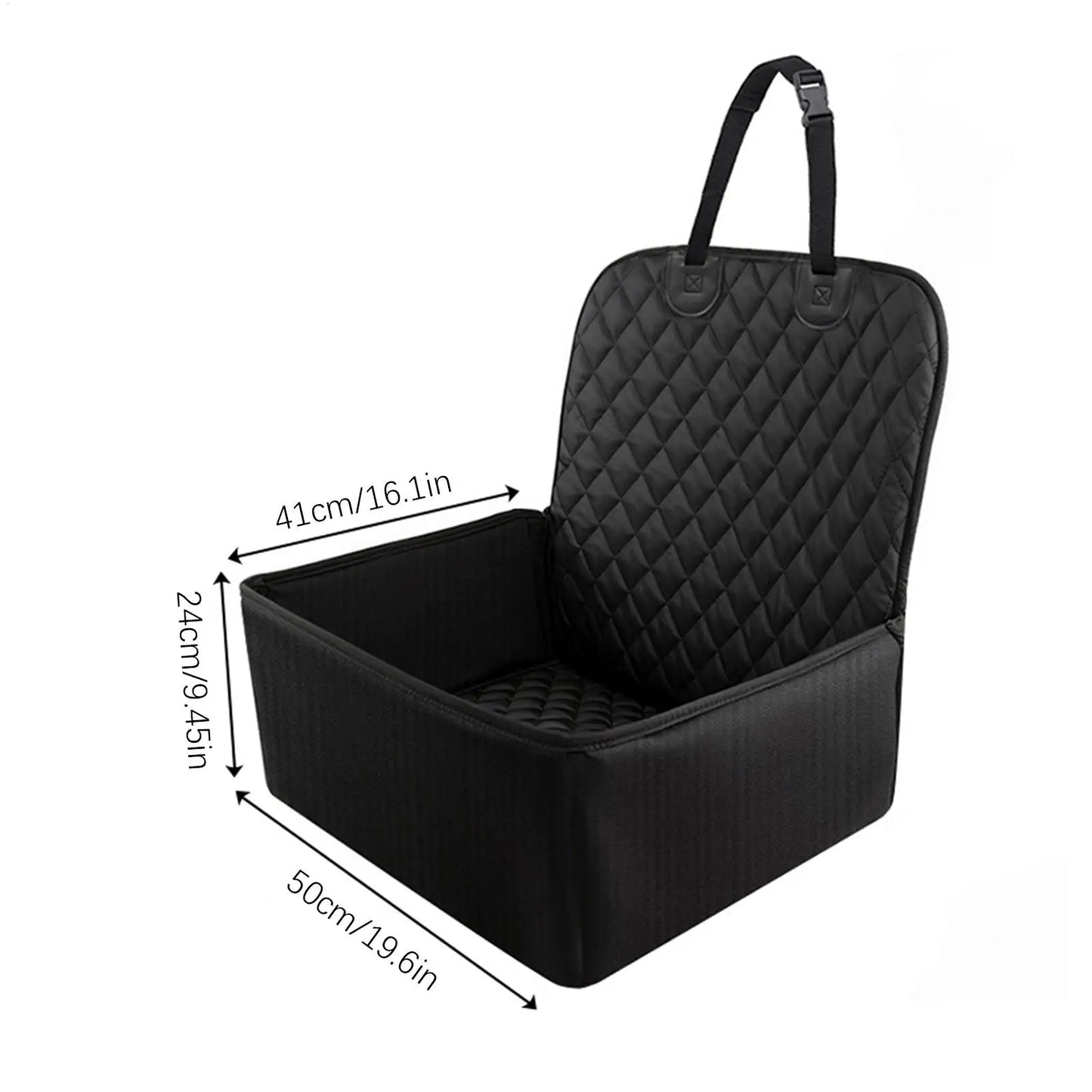 Dog Car Seat Puppy Booster Seat for Car Front Seat with Storage Pockets Pet Booster Car Seat for Small to Medium Dog