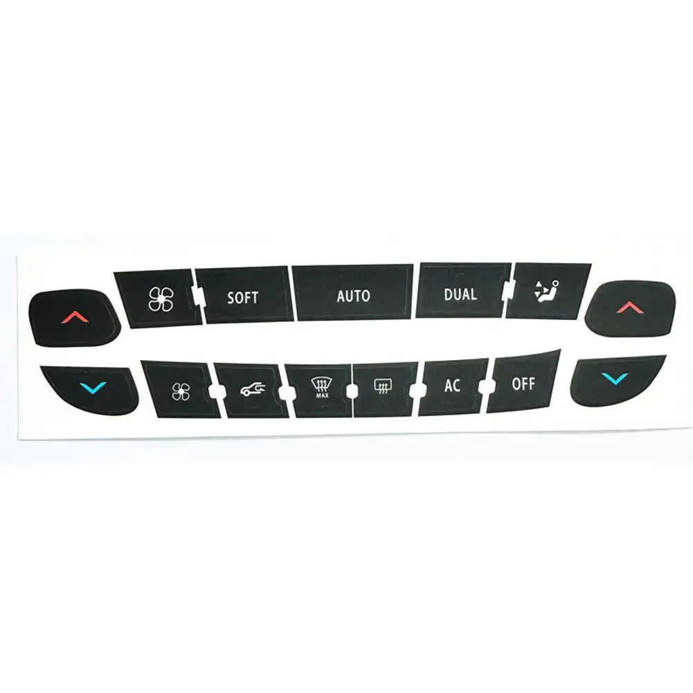 Air Conditioning Control Panel Button Repair Sticker For Renault Megane/ Master/ Scenic Radio Audio Button Repair Decals Sticker