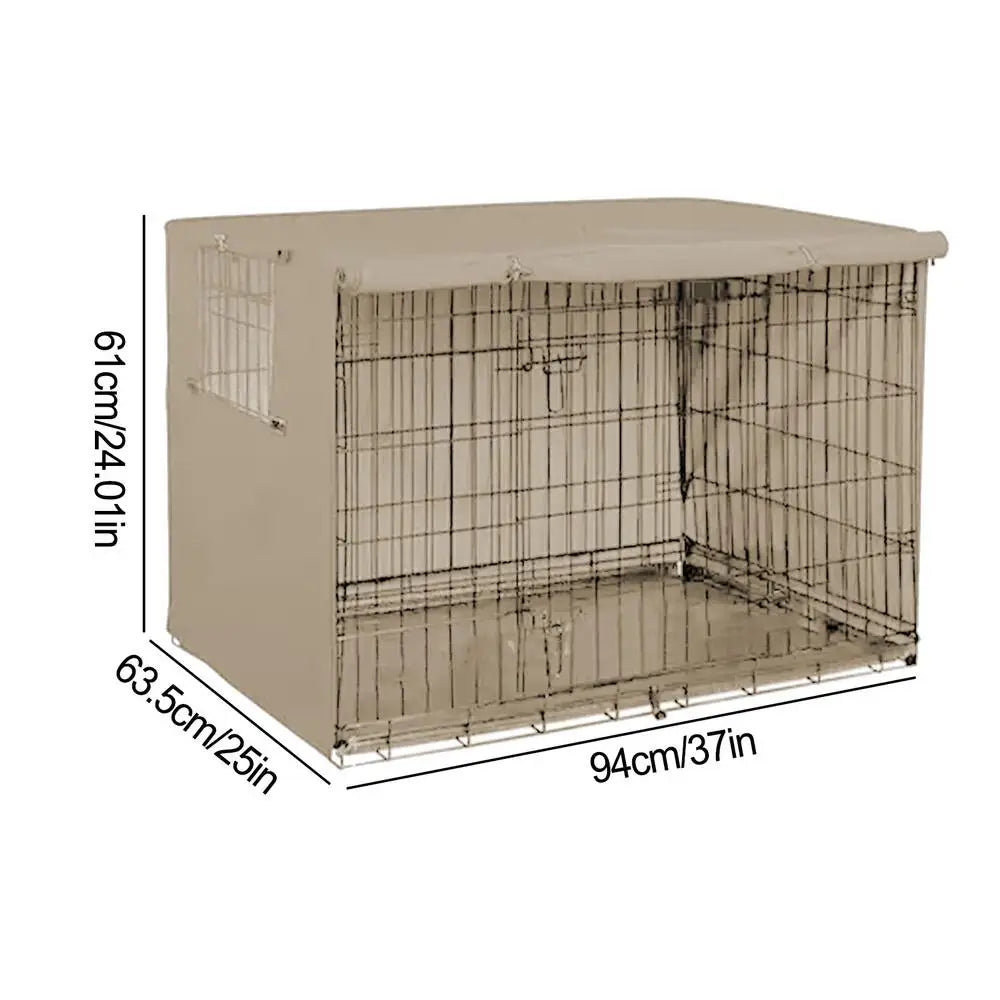 Pet Cage Cover Oxford Pet Crate Cover Pet Crate Cover Windproof Dog Kennel Cover Waterproof Dog Cat Cage Cover For Indoor