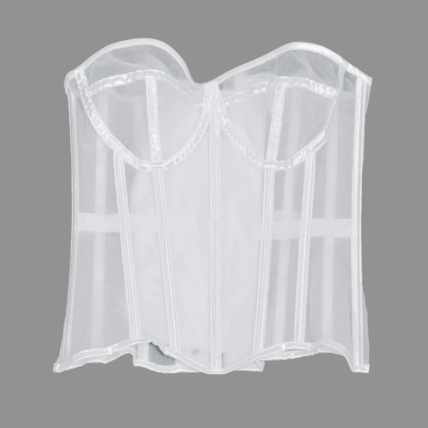 Sexy Thin Body Shaper Underwear Corset Waist Trainer Lingerie Lace Corsets Perspective Mesh Shapewear Women Fashion Clothes Faja