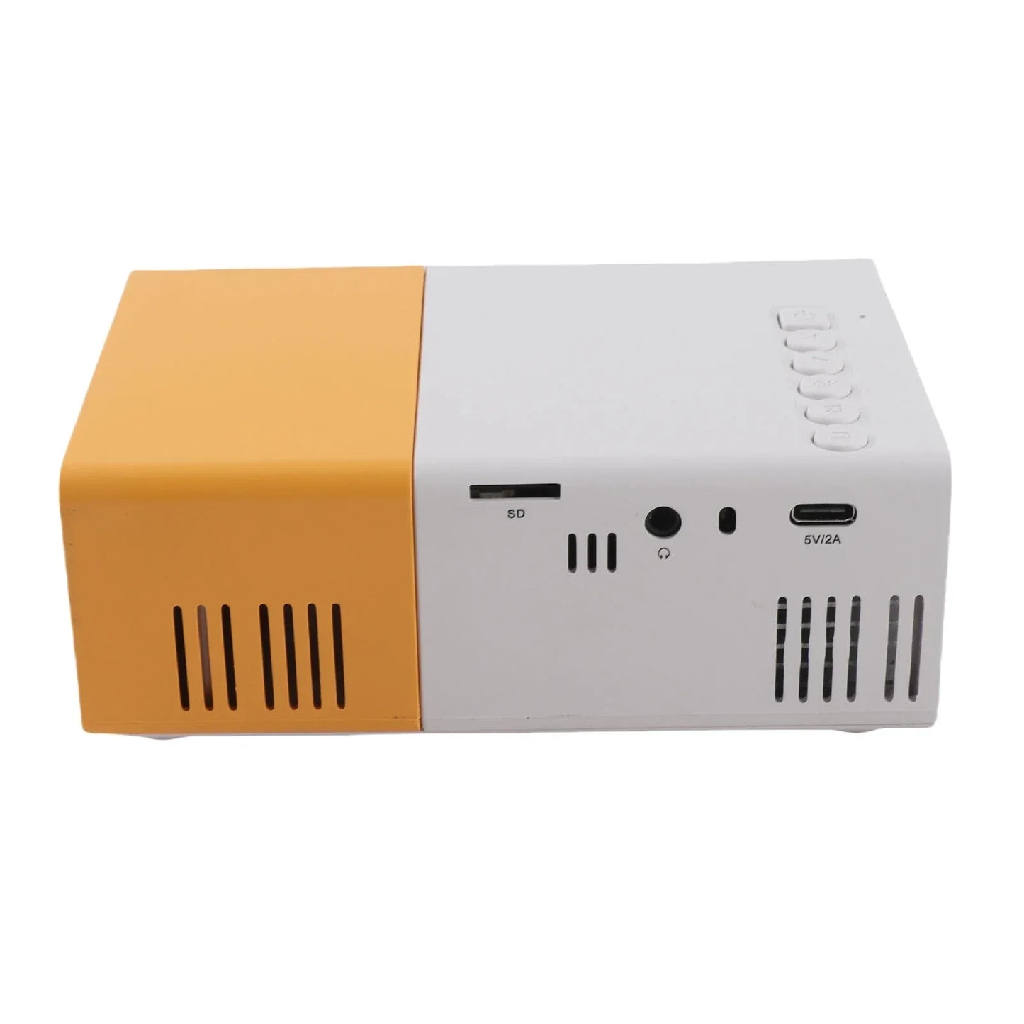Outdoor Projector Small Projector 1080P Portable 100ANSI 1000LM Brightness Manual Focus 100in Screen Support LED Movie Projector