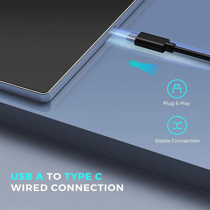 Multi-Touch Trackpad,Ultra Slim Aluminum USB Wired Touchpad Mouse for Windows 10/11 Desktop/Laptop/Notebook Computer PC