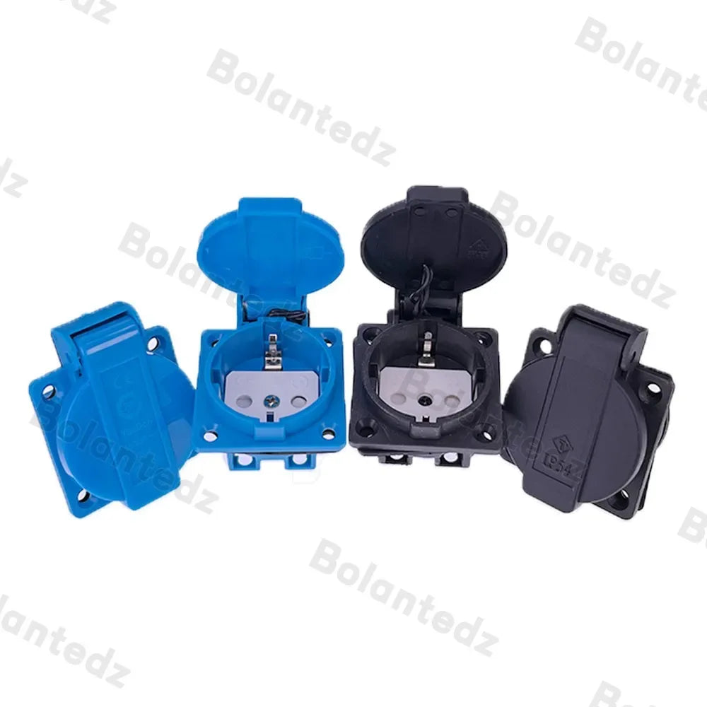Universal Brazil Swiss AU US UK EU Outdoor Waterproof Industry Socket Germany France Connector AC Electric Power Schuko Outlet