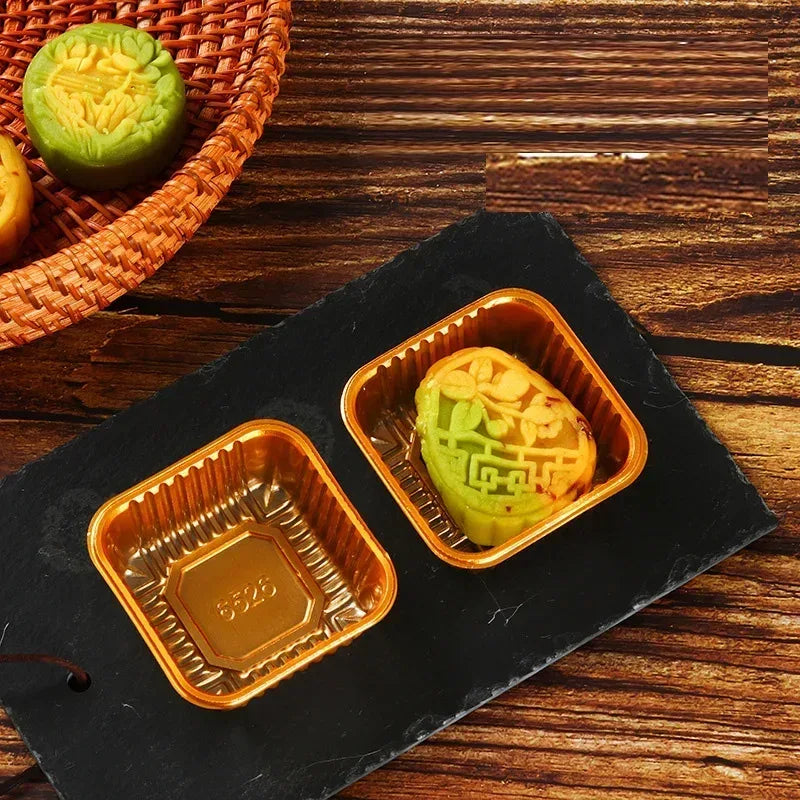 100Pcs Mooncake Wrapping Bag Machine Seal Plastic Bags For Egg Yolk Cookie Packaging Mid-Autumn Festival Party Decor Supplies