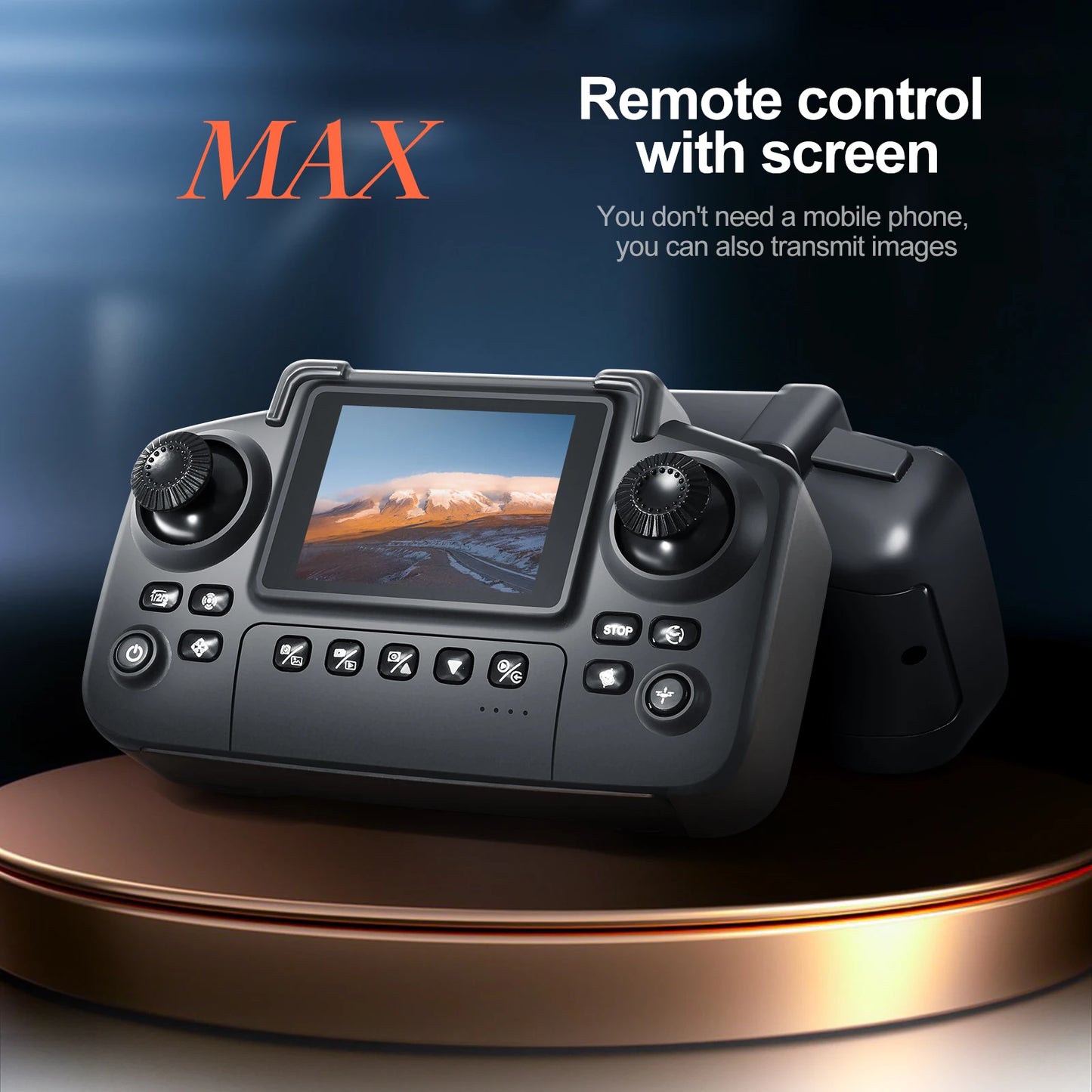 New E88 E99 Drone Remote Control with Screen Dual Camera Optical Flow Localization 2.4G RC Quadcopter One-button Take-off Drones