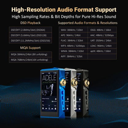 HIDIZS AP80 PRO MAX Red / Green All-in-One Streaming HIFI Music MP3 Player Hi-Res Audio  Bluetooth 5.1 Dual ES9219C USB DAC MQA