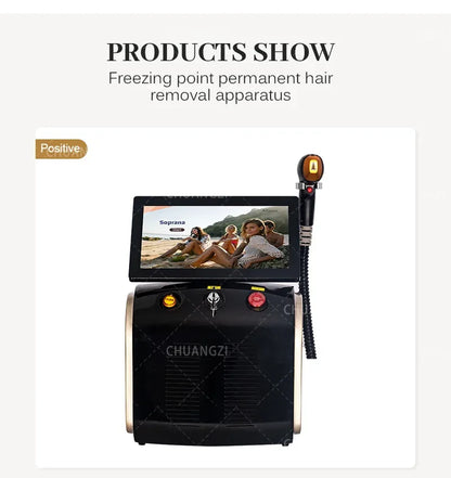 4000W Ice Point Painless 808nm laser Permanent Hair Removal Device 4 Wavelength Semiconductor Laser Full Body Custo