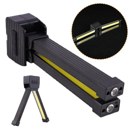 Gym Lamp For Posing Portable Magnet LED Flashligh 7th Gear Dimming Folding Worklight Waterproof Led Flashlight With Magnet Hook