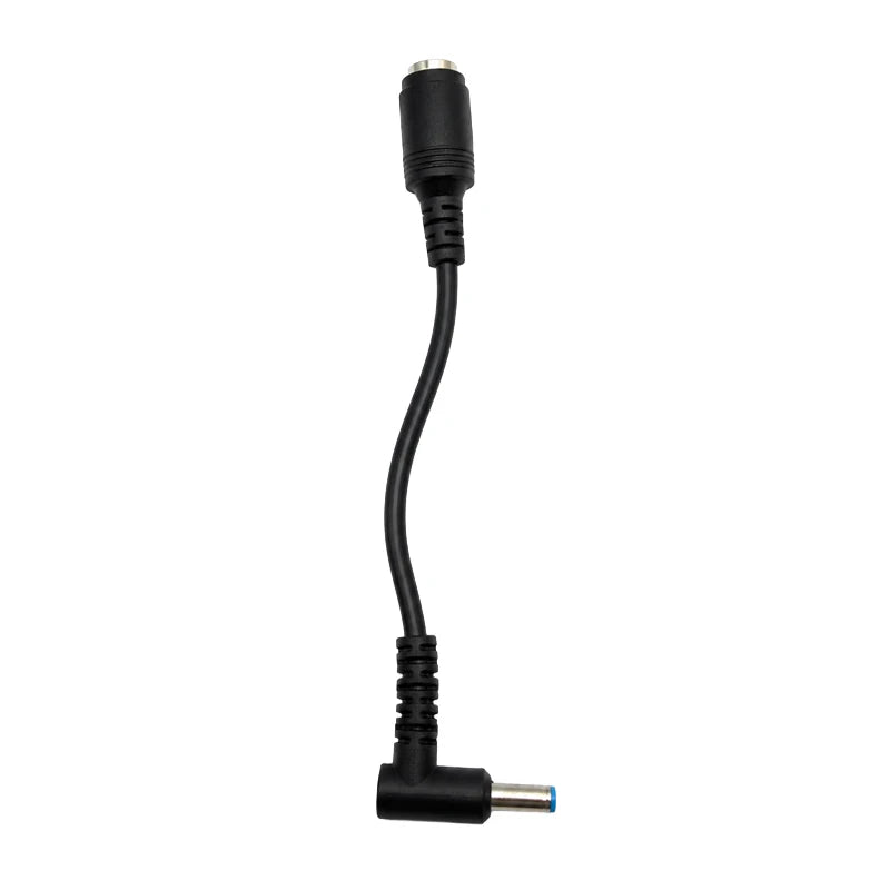 7.4x5.0mm to 4.5x3.0mm Tip DC Power Adapter Charger Connector for HP Laptop Stream Spectre Pavilion Envy Elitebook Split Chrome