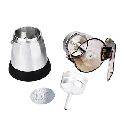 Large Capacity Electric Moka Pot Stovetop Espresso Coffee Maker Coffee Percolator 300ml