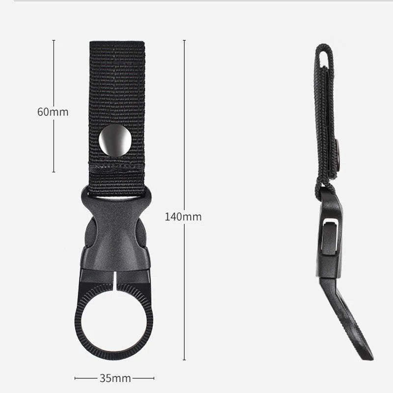 1/2/5pcs Hanging Bottle Buckle Clip Carabiner Portable Water Bottle Holder Clip Belt Backpack Hanger for Outdoor Camp Hiking