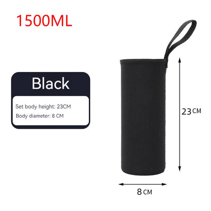 750ML/1000ML/1500ML Portable Water Bottle Insulated Neoprene Holder Pouch Bag Travel Thermos Cup Cover With Adjustable Strap