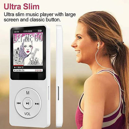 MP3 Player Outdoor Sports Fitness Mini Mp4/mp3 Support Bluetooth Lossless Hifi Music Player FM Radio Recorder Sport 128GB
