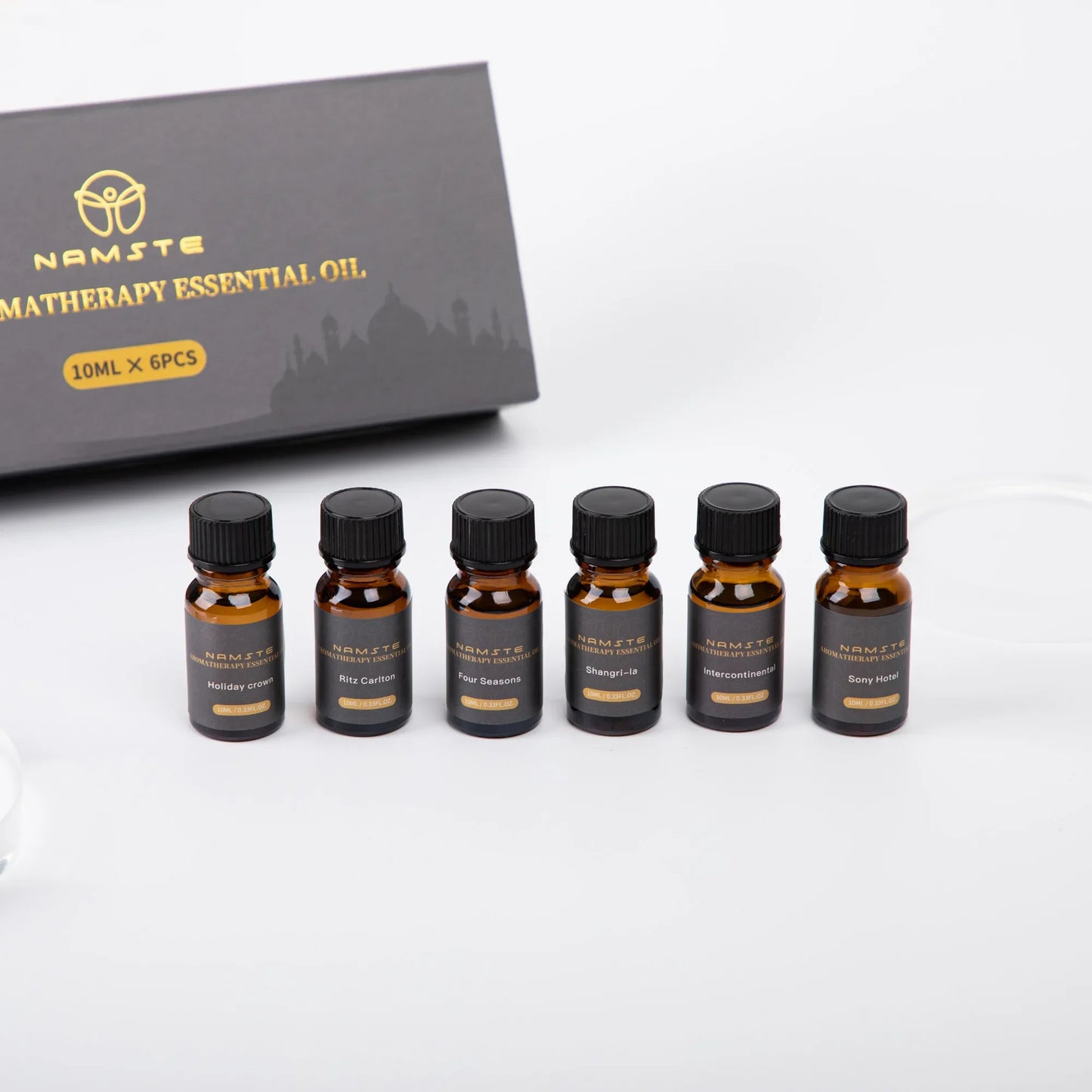 NAMSTE Car Air Freshener Luxury 6-Pack Premium Hotel Collection Fragrance Oils For Car Aromatherapy Machine Humidifier 10ML