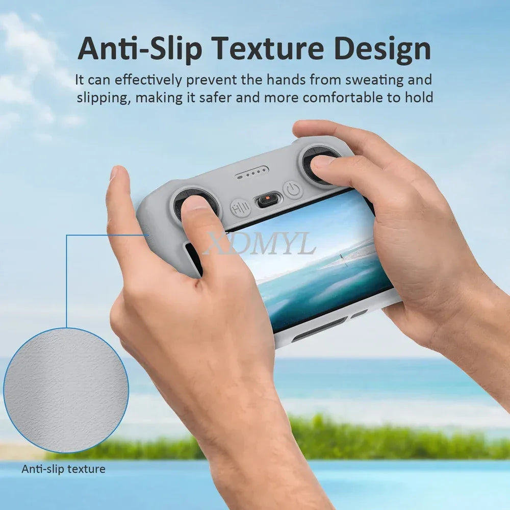 Silicone Case Protective Cover for DJI Mini 3/Mini 4/Mini 5 Pro/Flip/AIR 3S/Mavic 3/4 Pro/Neo/RC/RC 2 Remote Control Accessories