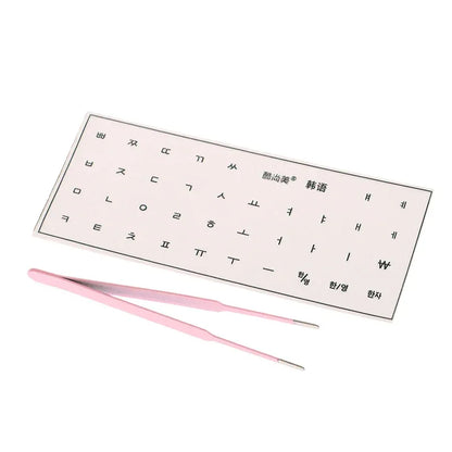 [Korean Language] Tear-Off Film Keyboard Sticker Desktop Laptop Key Sticker Single Film Universal Transparent Engraving Sticker