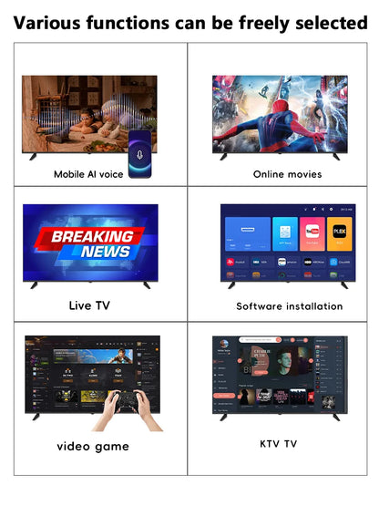 Large Screen UHD 70 Inch Television 32 43 50 55 65 75 85 98 100 Inches Fhd Android Led Lcd Smart Tvs with Wifi