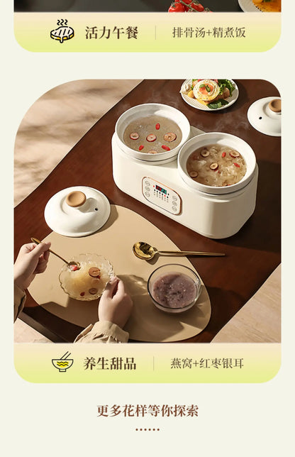 Ceramic Electric Stew Pot Porridge Cooker Porridge Stew Pot Electric Casserole Household Automatic Stew Pot Самогонный Аппарат