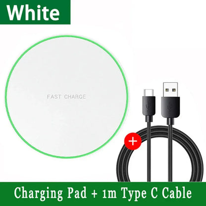50W Wireless Charger Pad For IPhone 16 15 14 13 12 Pro XS Max 8 Upgrade Fast Wireless Charging Station For Samsung Xiaomi Huawei