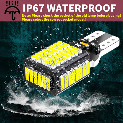 2pcs W16W T15 921 912 LED Canbus Reverse Light Bulbs On Cars White 6000k 12v Back Up Lamp For Mazda CX5 2 DE DL 3 5 CX3 MX5 6 GG