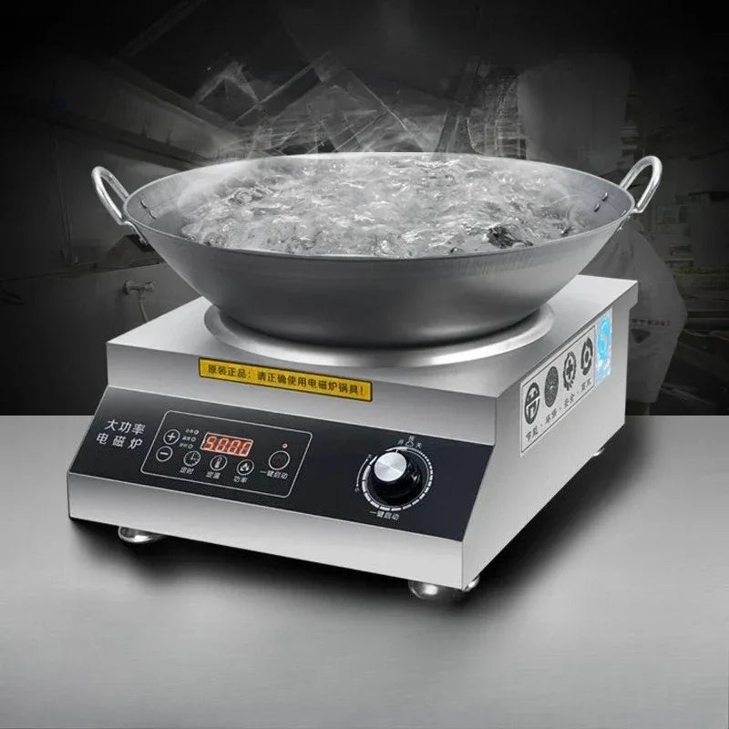 Commercial induction cooker 5000W 15 speed stir frying electromagnetic stove electric stir frying stove