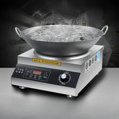 Commercial induction cooker 5000W 15 speed stir frying electromagnetic stove electric stir frying stove