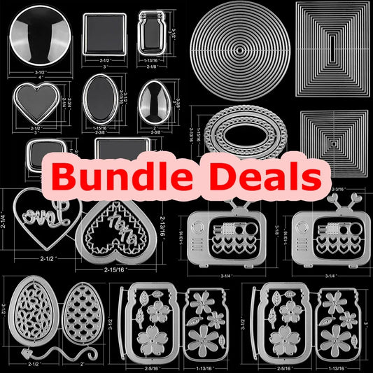 Bundle Deal Jar Heart Egg TV Dimensional Shaker Domes Basic Geometry Shaker Blisters Easter Valentine's Day Card Making Supplies