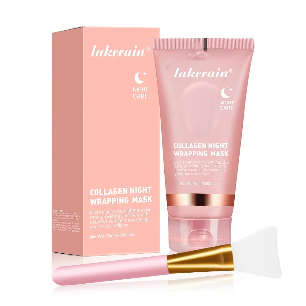 Korean Deep Collagen Mask Peel Off Mask Face Anti Wrinkle Lifting  Skin Care Masks Bio Pack Night Wrapping Woman Overnight Skin