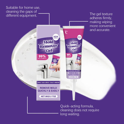 Anti-Mold Mildew Cleaning Gel Powerful Household Remover Gel for Grout Sealant Bathroom Cleaning Home Kitchen Sinks Cleaning 90g