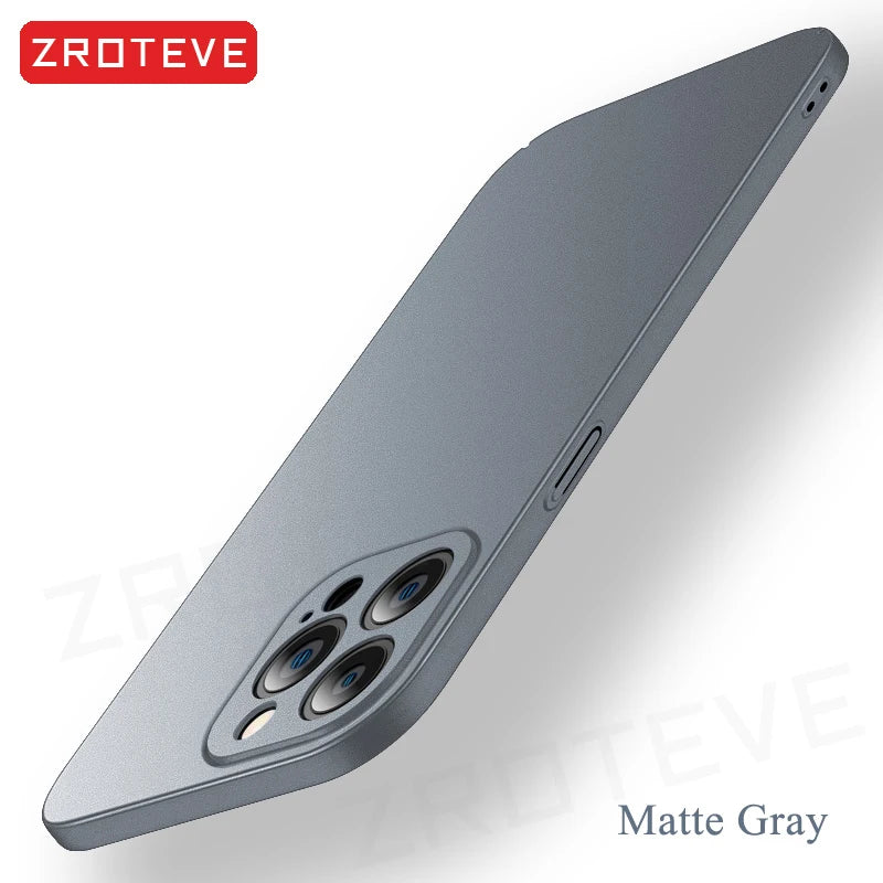 For iPhone 17 Air 17e 16 16e 15 14 13 12 Pro Max ZROTEVE Slim Matte Hard PC Cover For iPhone17 iPhone16 Plus Phone Case