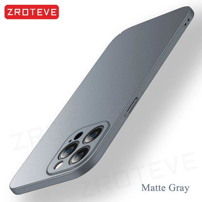 For iPhone 17 Air 17e 16 16e 15 14 13 12 Pro Max ZROTEVE Slim Matte Hard PC Cover For iPhone17 iPhone16 Plus Phone Case
