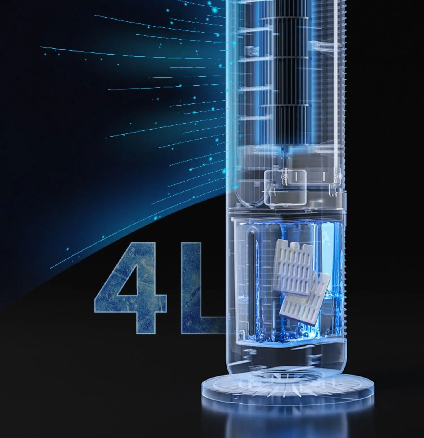 DFS Air Conditioner Fan Household Refrigerator Small Bladeless Electric Fan Thermantidote