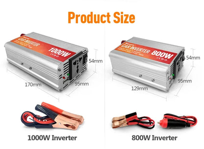Car Inverter 12V 220V 200W-1000W AC Power Converter With 5V USB Sine Wave Car Inverter Charger Conversion Equipment