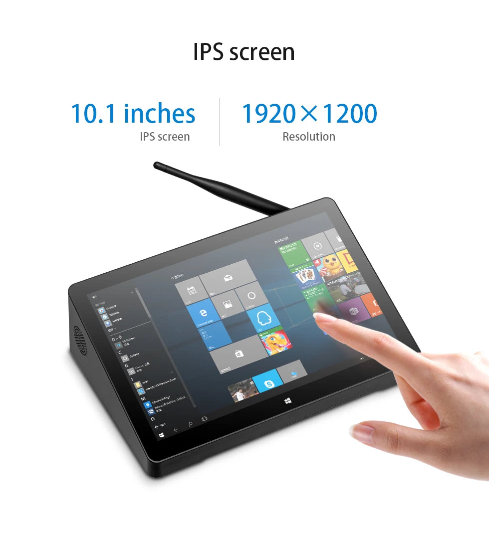20256 Pipo H10 PRO 10.1 Inch IPS Touch Screen MINI PC Win11 Win10 OS Intel N100 Quad Core Tablet PC BT WIFI RJ45 USB 3.0 POE HD