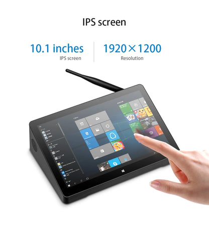 20256 Pipo H10 PRO 10.1 Inch IPS Touch Screen MINI PC Win11 Win10 OS Intel N100 Quad Core Tablet PC BT WIFI RJ45 USB 3.0 POE HD