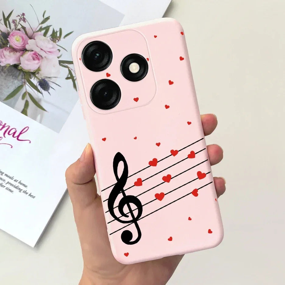 For Tecno Spark 20 Case Spark 20C BG7n Prety Girls Butterfly Painted Phone Case For Tecno Spark 20 Pro Spark20 C Soft TPU Fundas