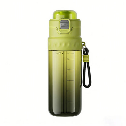 750ML Portable Mist Spray Water Bottle Double Drinking Sports Bottle Leakproof Gym Running Hiking Camping Outdoor Activity Gift